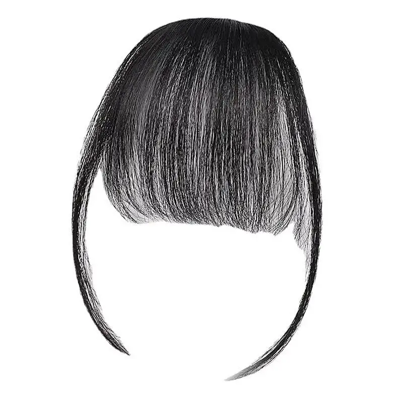 Bangs Clip In Hair Extensions Fake Air Hairpieces Easy Clip Natural Soft In Bangs Fake Air Hairpieces for Women Daily Party synthetic bangs