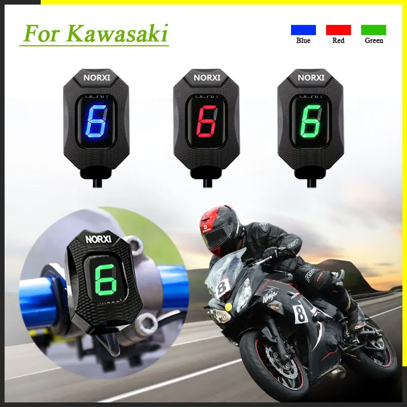 Motorcycle Gear Indicator For Kawasaki ER6N V650 Ninja 300 Z1000SX Moto  Gear Display Ecu Direct Mount 6 Level Display Speedmeter - AliExpress