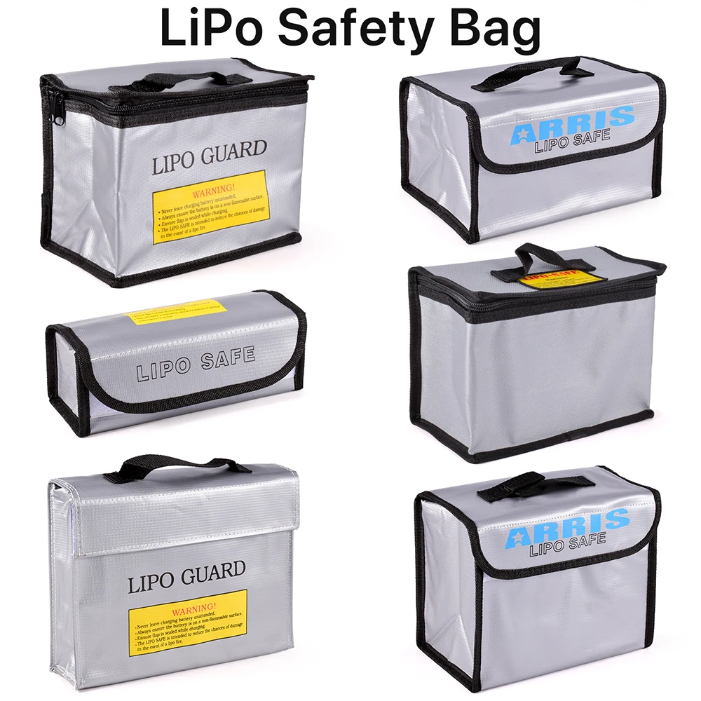 Lipo Bag Guard Safety Bag Fireproof Explosion-Proof Portable Bag for RC Toys FPV Racing Drone Car Lipo Battery Safe