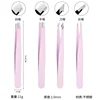 4pcs Black Professional Tweezers Set - Perfect For Eyebrow Hair Removal, Splinter & Ingrown Hair Removal & For Men & Women 6