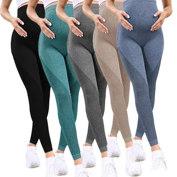 Women's Maternity Leggings Over The Belly Pregnancy Activewear Workout Yoga Pants