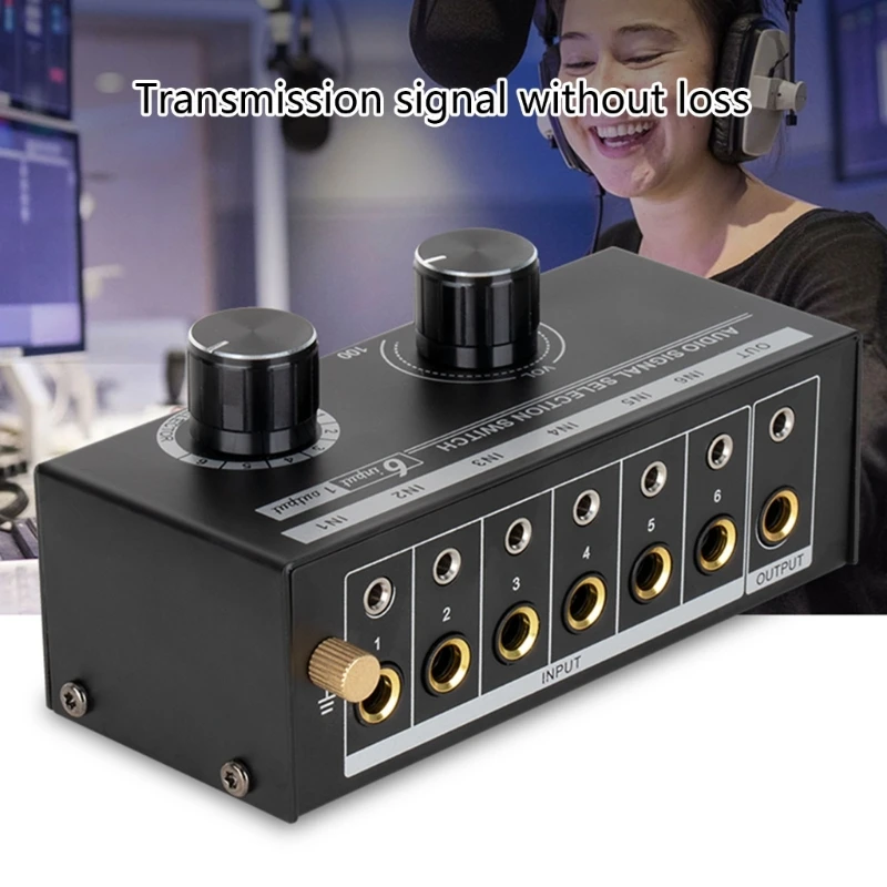 

Selector Switcher 6 Input 1 Output Source Selection Dropship