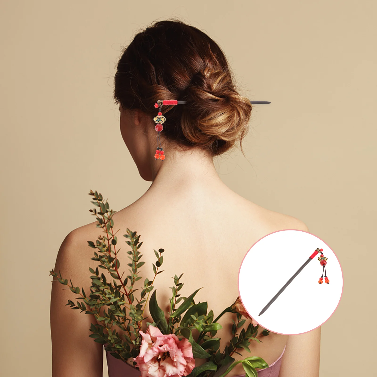 

Retro Dangle Hairpin Wood Hair Chopstick Hair Jewelry Hair Stick Women Gift