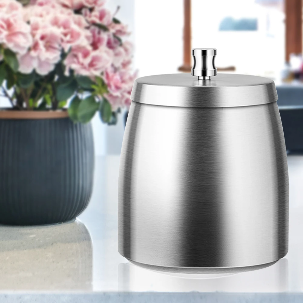 Stainless Steel Windproof Ashtray with Lid