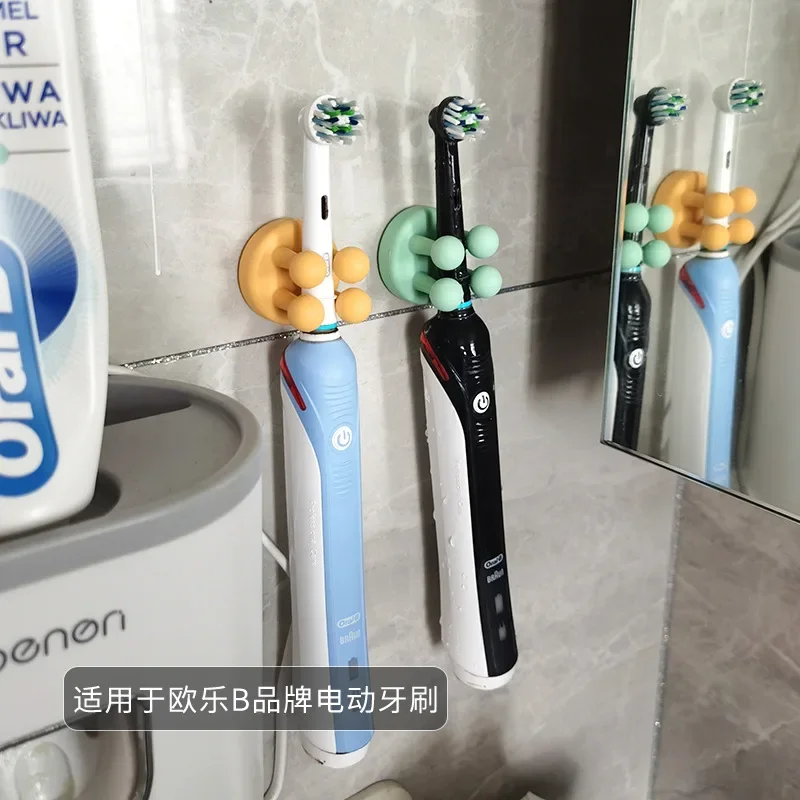 Razor Holder Toothbrush Holder Punch Free Silicone Hook Bathroom Razor Holder Storage Hook Wall Shaving Shaver Shelf Toothbrush Holders Organization