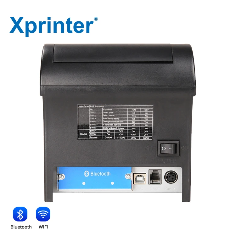 (USB+시리얼+랜만 재고 있음)Xprinter C2008 Pos 감열 프린터 3인치/80mm 슈퍼마켓 및 소규모 사업용 티켓 영수증 프린터