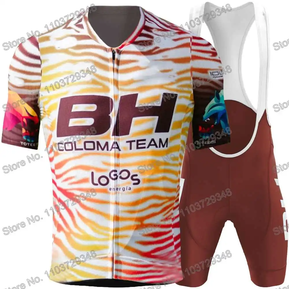 BH Coloma Team Cycling Jersey Men's Set Summer Cycling Clothing Road Bike Shirt Suit Short Sleeve MTB Bicycle Bib Shorts