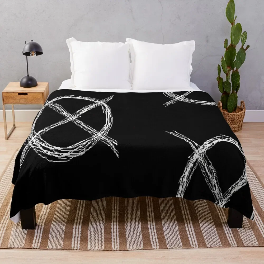 

Creepypasta Logo Throw Blanket Bed linens Fluffys Large for sofa Furrys Blankets