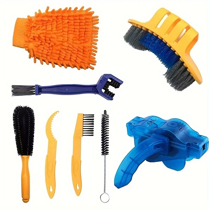 Bicycle cleaning set, cycling maintenance tools, chain cleaner, bicycle parts cleaning set