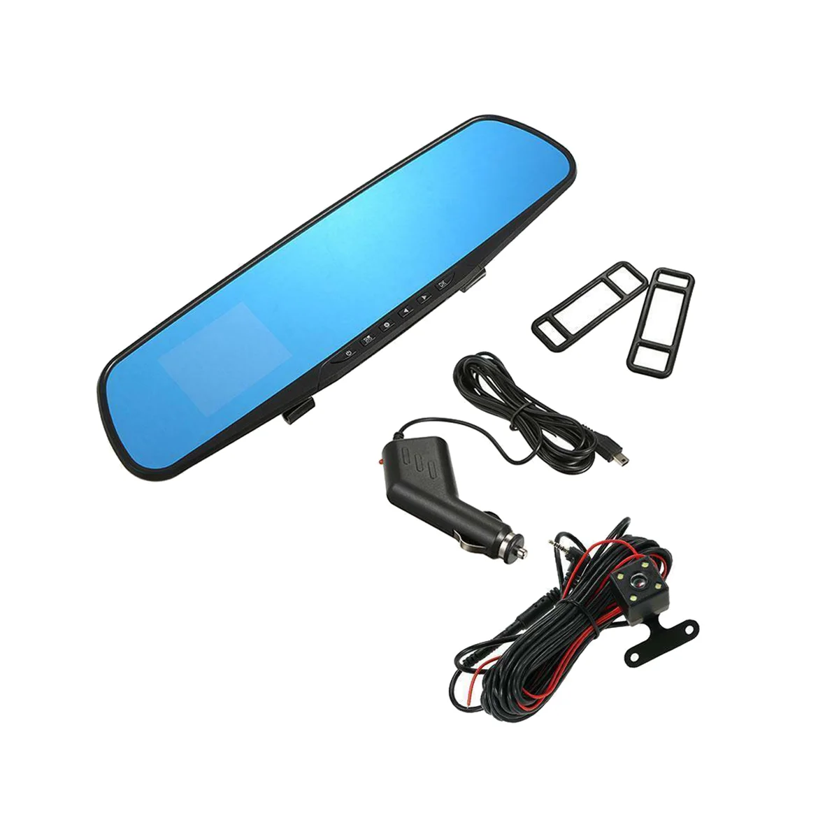 CarDVRRearviewMirrorCarRecorderHDVideoRecorderBackUpCamera