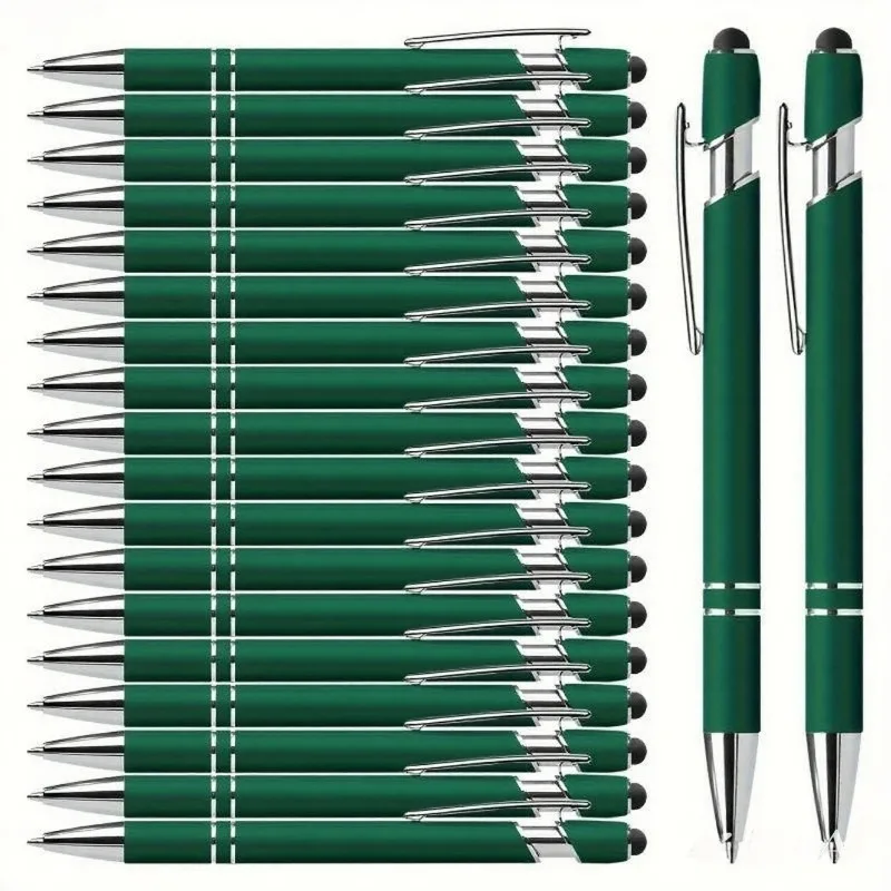 Customizable Personalized Stylus Ballpoint Pen Set - Ideal for Office, School, Journaling, and Art Projects (20-Pack)