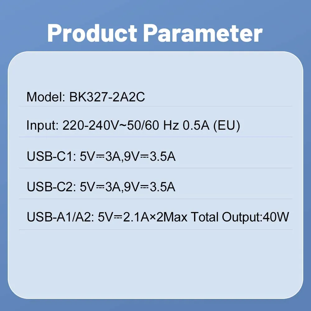 40W USB Charger 4 Ports QC3.0 Mobile Phone Charger Adapter For EU/US/UK Plug iPhone Samsung Xiaomi Wall Mobile Charger
