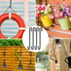 1/2/4pcs 12inch Wreath Hanger for Front Door Wreath Hook Over the Door Hanging Hook Household Multi-Purpose Storage Supplies 5