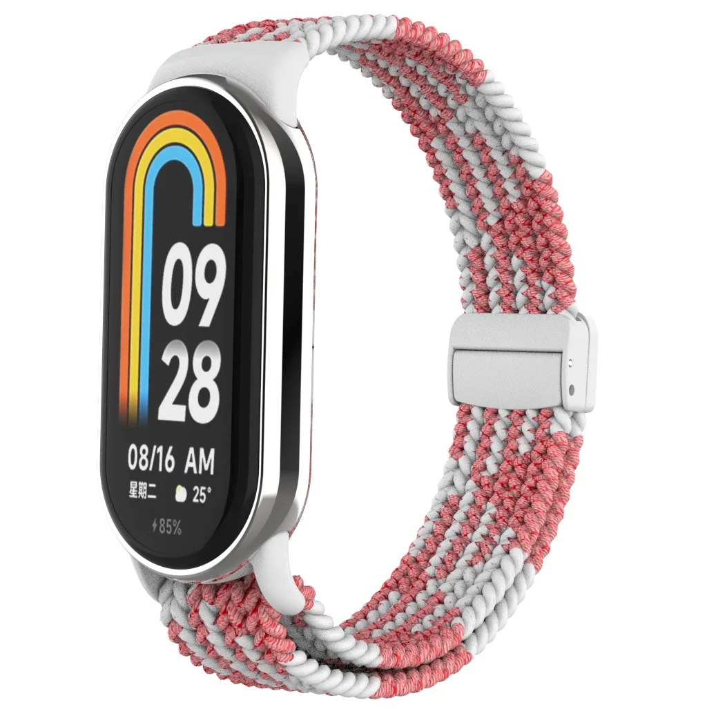 Magnetic Nylon Braided Strap with Plastic Buckle