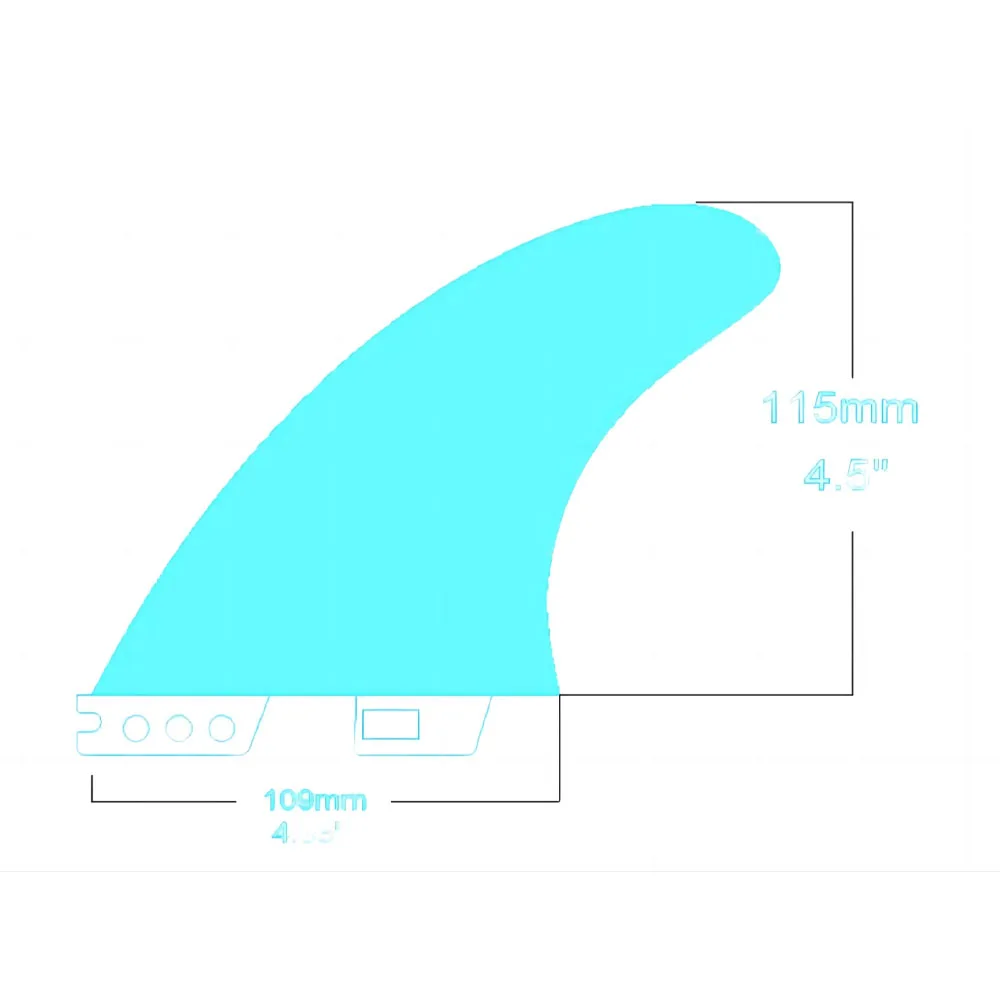 Surfboard Fin Professional FCS2 Surfboard Fin M/L Honeycomb Fiberglass Construction Superior Stability & Durability