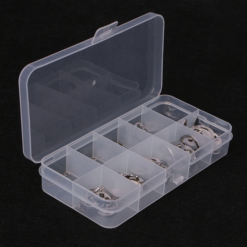 120개 1.5mm-10mm E-클립 모음 키트 스테인레스 스틸 고정 서클립 세트