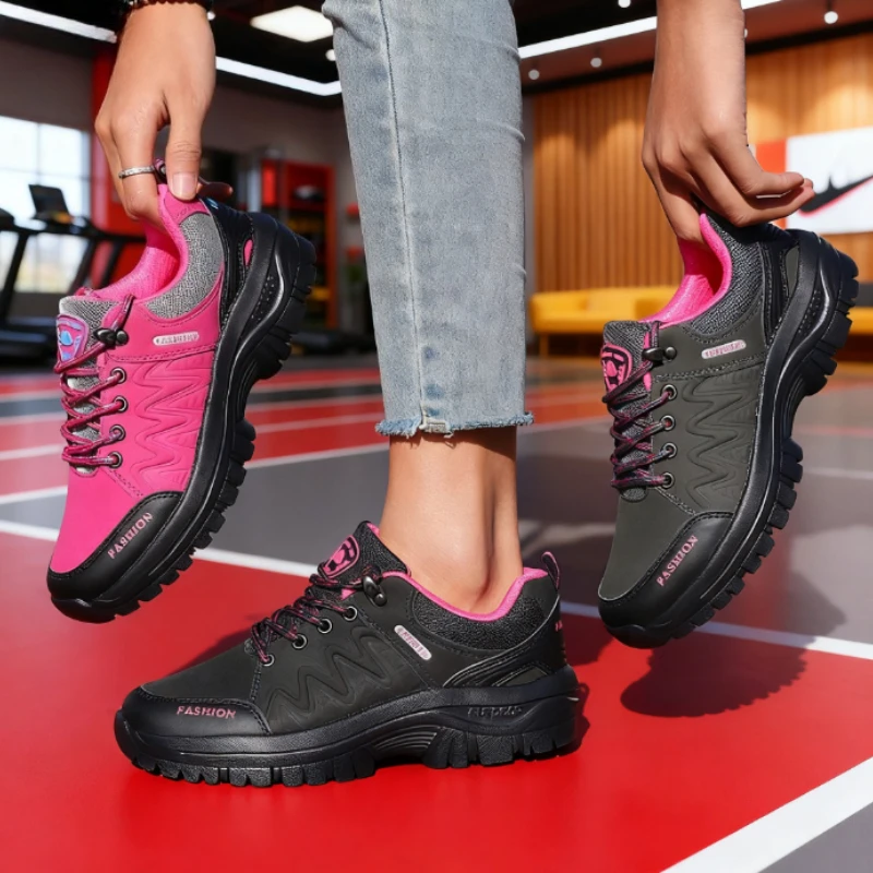 Women Sneakers Outdoor Waterproof Hiking Shoes Non-Slip Casual Walking Shoes Luxury Brand Comfort Footwear Women Climbing Boots