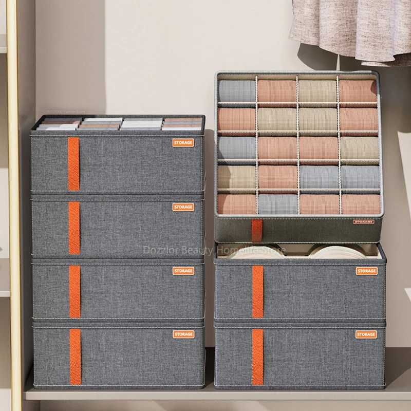 Description Picture 2 of itemCabinet Drawer Organizers Socks Underwear Organizer Box Bedroom Wardrobe Clothes Organizer For Underwear Socks Storage Organizer