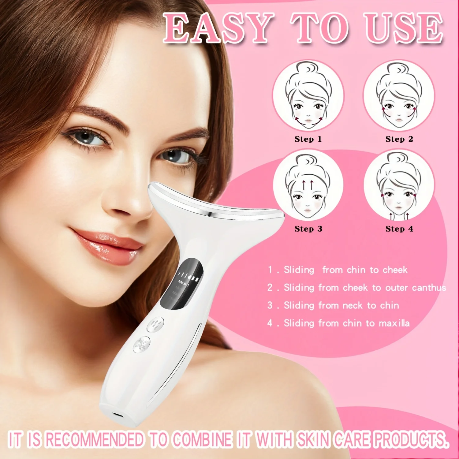 Revitalizing Facial & Neck Massage Device-Anti-Aging Skin Care for Women & Girls, Ultimate Relaxation Gift for Birthday Vale