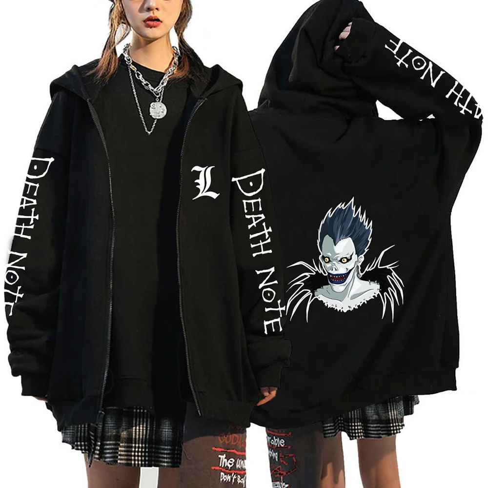 Anime Death Note Pullover Ryuk Graphic Print Hooded Men Women