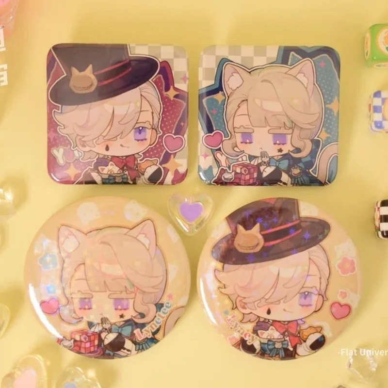 

Genshin Impact Brooch Fontaine Cuisine Brooches for Women Lyney Lynette Badges Pins Metal Accesorios Jewelry Anime Girl Gift