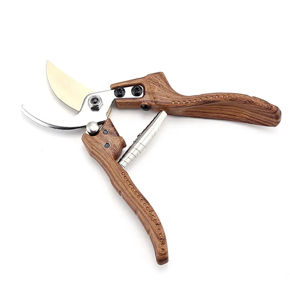 스프링 잠금 장치가있는 고품질 노동 절약 가위 전문 정원 가위 나무 꽃 가지 치기 클리퍼 원예 핸드 툴