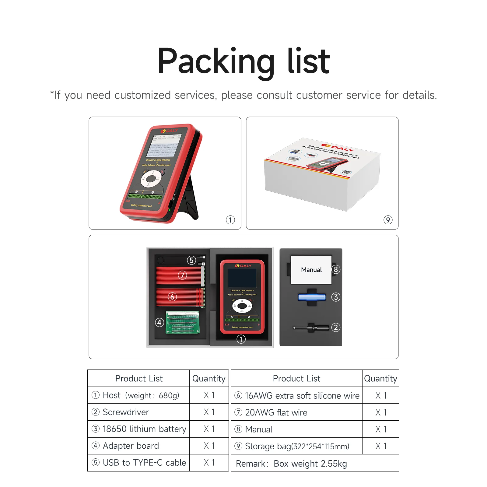 Daly BMS Active Equalizer Balancer Battery Tester Smart BMS Lifepo4 Active Balancer 1A-10A 3S-24S Balancing Board Battery Tester