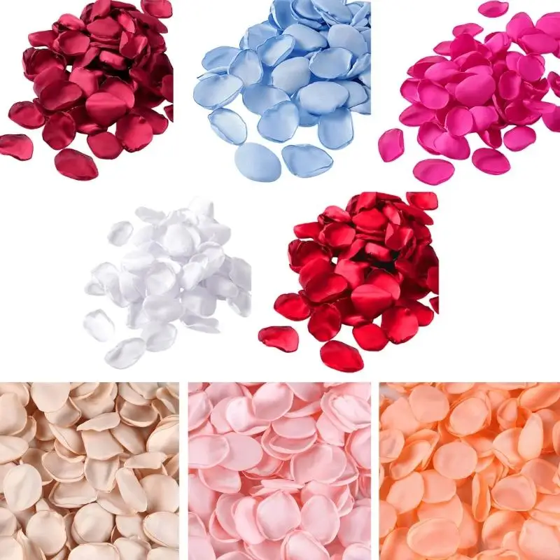 200pcs Decorative Rose Flower Petals For Romantical Table Settings Party Supply 964A