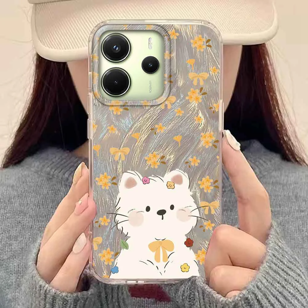 Chic Cartoon Black TV Cat Phone Case
