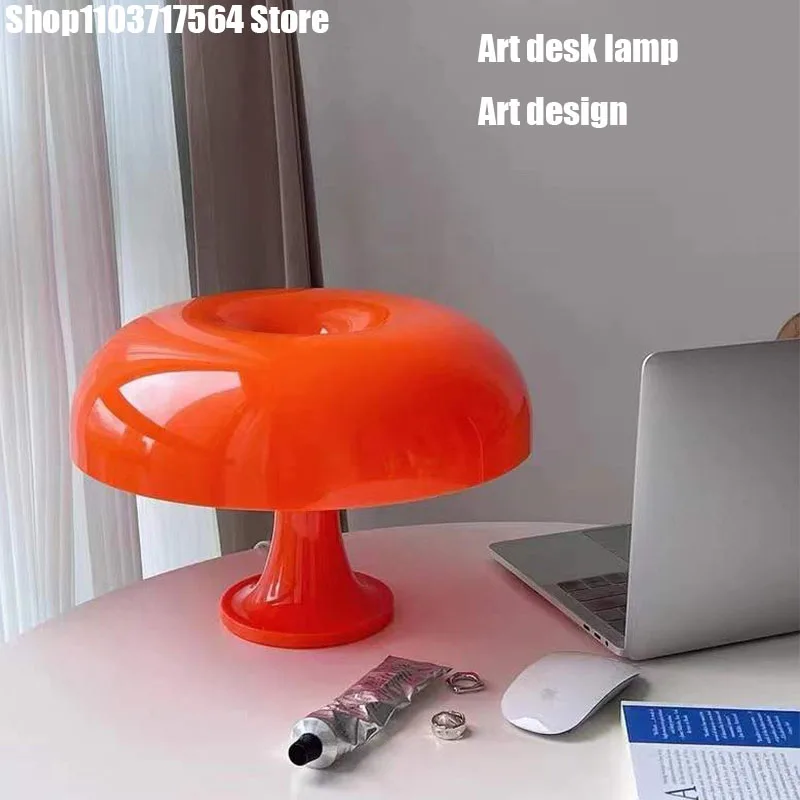 

Cute usb wireless charging bedside lamp Nordic style creative mushroom decorative lamp Bedroom atmosphere bar table lamp