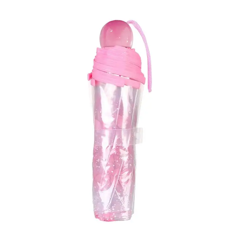 

Korean Sun Umbrella for Girls Rainproof and Windproof Rain Umbrella Folding Clear Rain Umbrellas for Winter Rain Protection