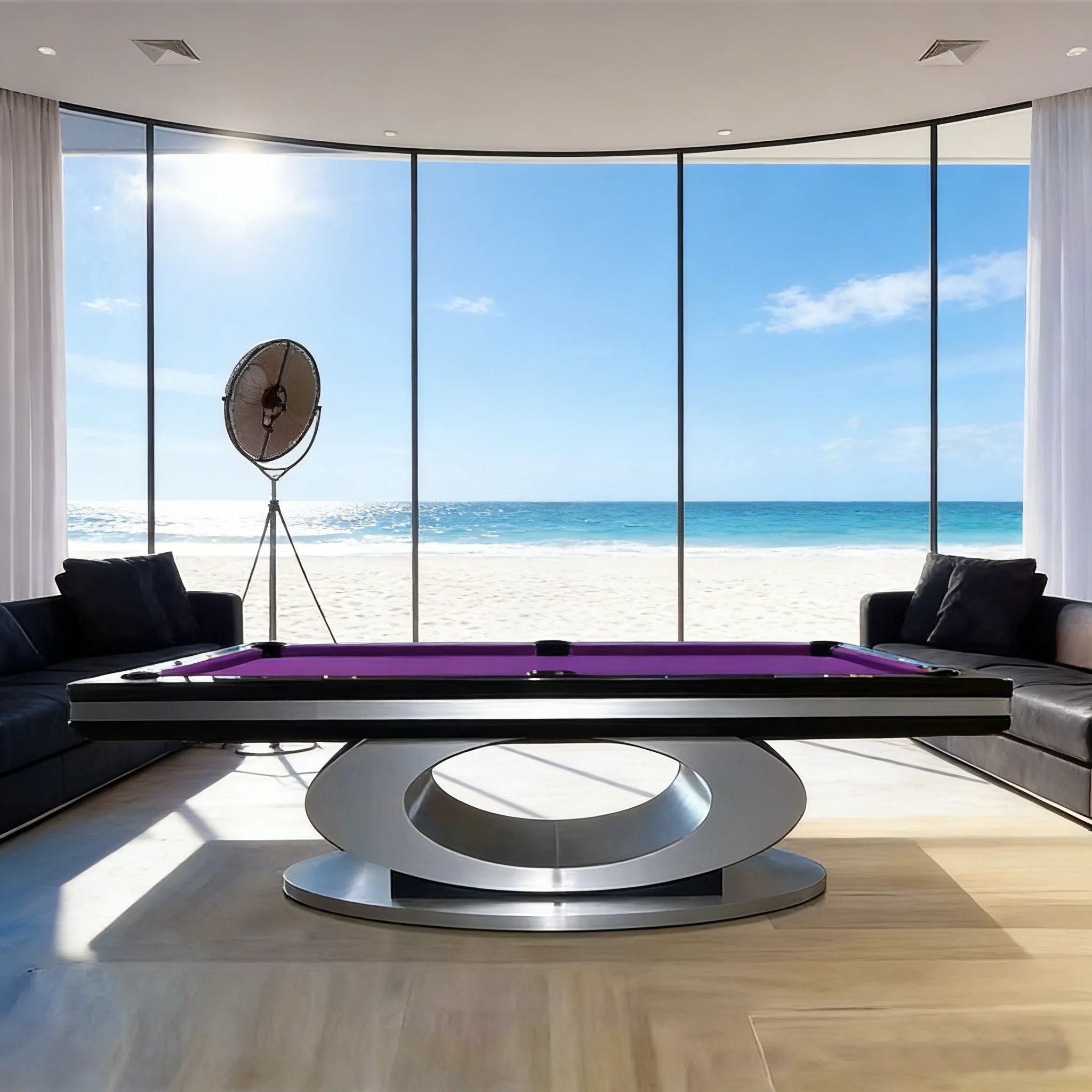 High-End 8ft/9ft Professional Pool Table with Solid Wood Frame and Slate Bed Excluding Freight image 4