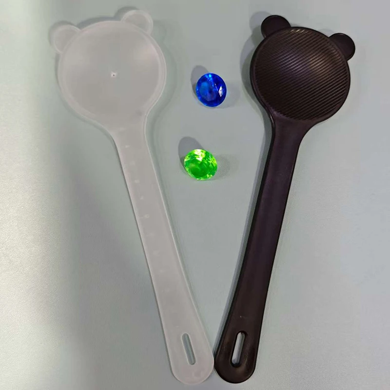 1PCS Eye Occluder Professional Black Bear Shape Handheld Optometry Tool Eye Occluder Block Plate For Vision Test With Scale