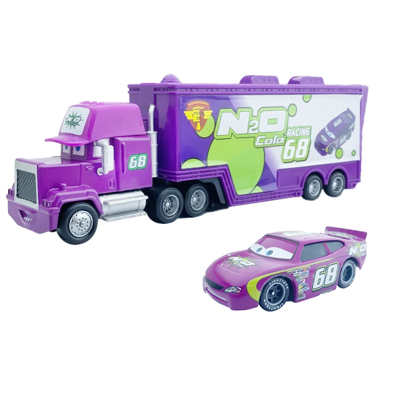 LKW-Rennfahrzeug Automodell Cars 2 Spielzeug Lightning Mack Truck Jackson Storm Cruz Ramirez Rescue 3 Sammlung Dinoco Geschenk – Detail 19