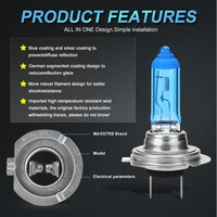 2x Super Bright Halogen Bulbs H1 H4 H7 H8 H11 9005 HB3 9006 HB4 100W 12V 5000K Car Headlight Fog Lights Driving Lamp White 2