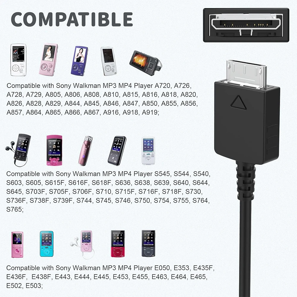 Universal Sony Walkman MP3/4 Data and Charging Cable