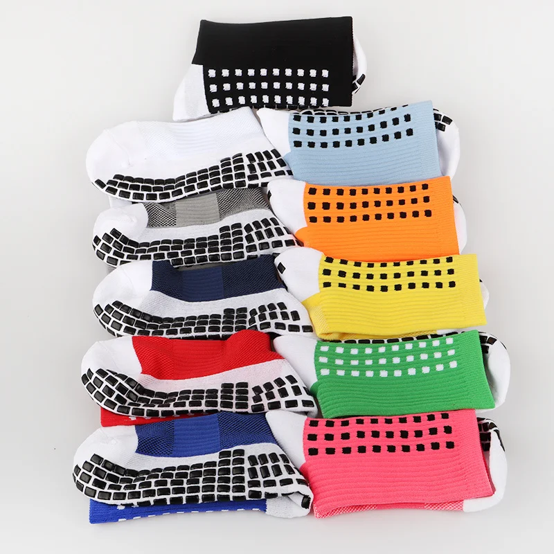 Non Mid SLIP ANTI Slip Calf New Football Socks Soccer Cycling Sports Socks Mens