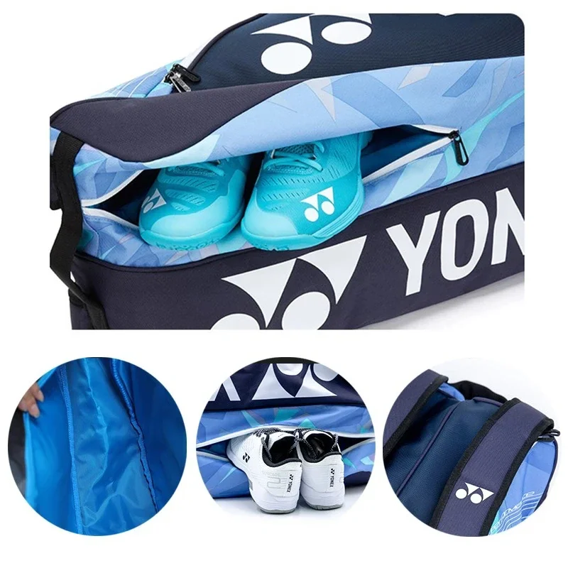 YONEX Tour Edition Yonex Racket Bag Professional Sports Bag With Independent Shoes Compartment For Women Men For 6 Rackets 4