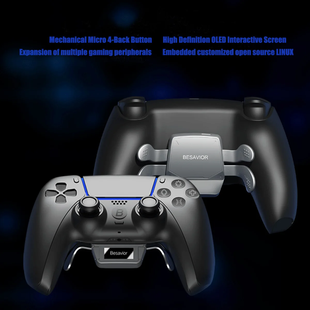Besavior-PS5コントローラーバックボタンアタッチメント 