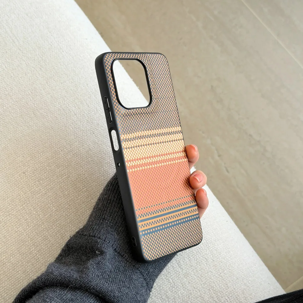 Slim Carbon Fibre Sunset Magnetic Shockproof Case