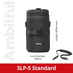 Premium Ambitful Drawstring Camera Lens Bag with Hook - Available in Multiple Sizes (Upgrade SLP - 5)