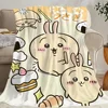 Cartoon C-Chiikawasss Blanket Skin friendly comfort warm soft plush blanket suitable sofa living room office bedroom 6
