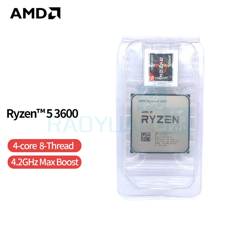New Amd Ryzen 5 3600 R5 3600 3.6 Ghz Six-core Twelve-thread Cpu Processor  7nm 65w L3=32m 100-000000031 Socket Am4 No Fan - Cpus - AliExpress