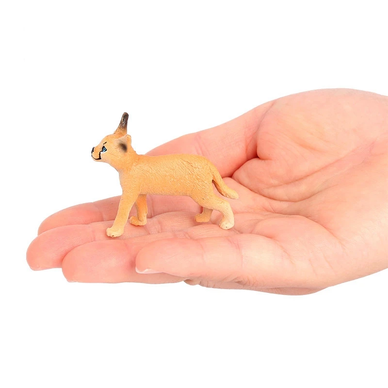Simulated Caracal cat kitten model cats desktop decoration household Caracal caracal decor