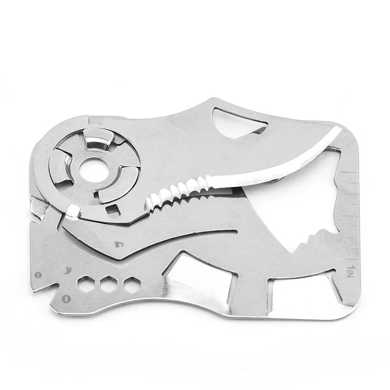 

2023 Hot Wallet Card Knife Outdoor Pocket Tools High Quality New Multi-functional Combination Tool 440 Stainless Steel