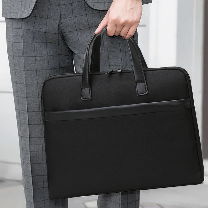 

Male Large Capacity Office Work Portable Bag Oxford Handbag For Laptop A4 File Briefcase Men's Business Document Case