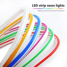 

Waterproof Luces led Ribbon light LED Strip Flexible Neon DC 12V Dimming Decoration led Rope Room Bar Decoration Color For Room