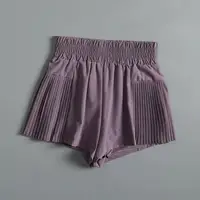 Women's Sports Shorts with Pockets, Quick-drying Shorts High-waisted Faux Two-piece Yoga Pants Running And Fitness Shorts summer - Image 3