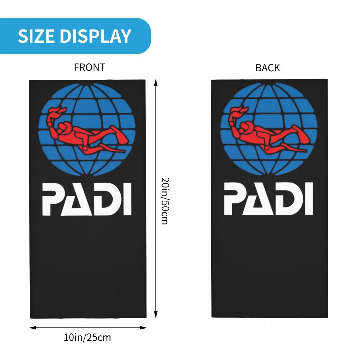 Neck Gaiter Diving Instructors Printed Diving Snorkeling Aqualung Scubapro Padi Ssi Naui Mask Scarf for Men Women