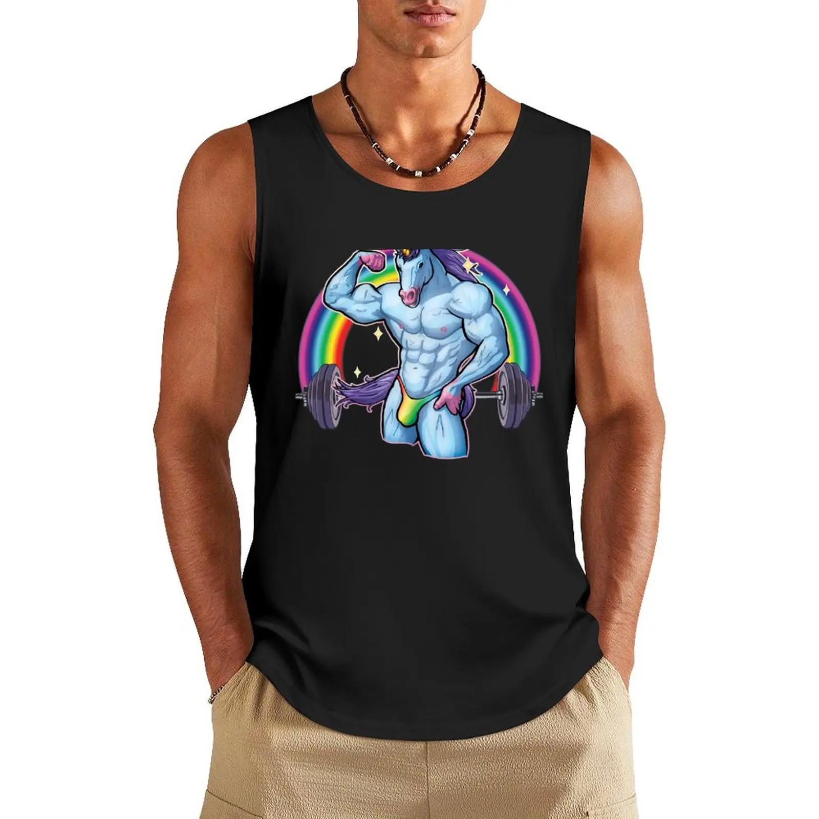 

The Unicorn of Pump Tank Top sexy clothes men Vest male